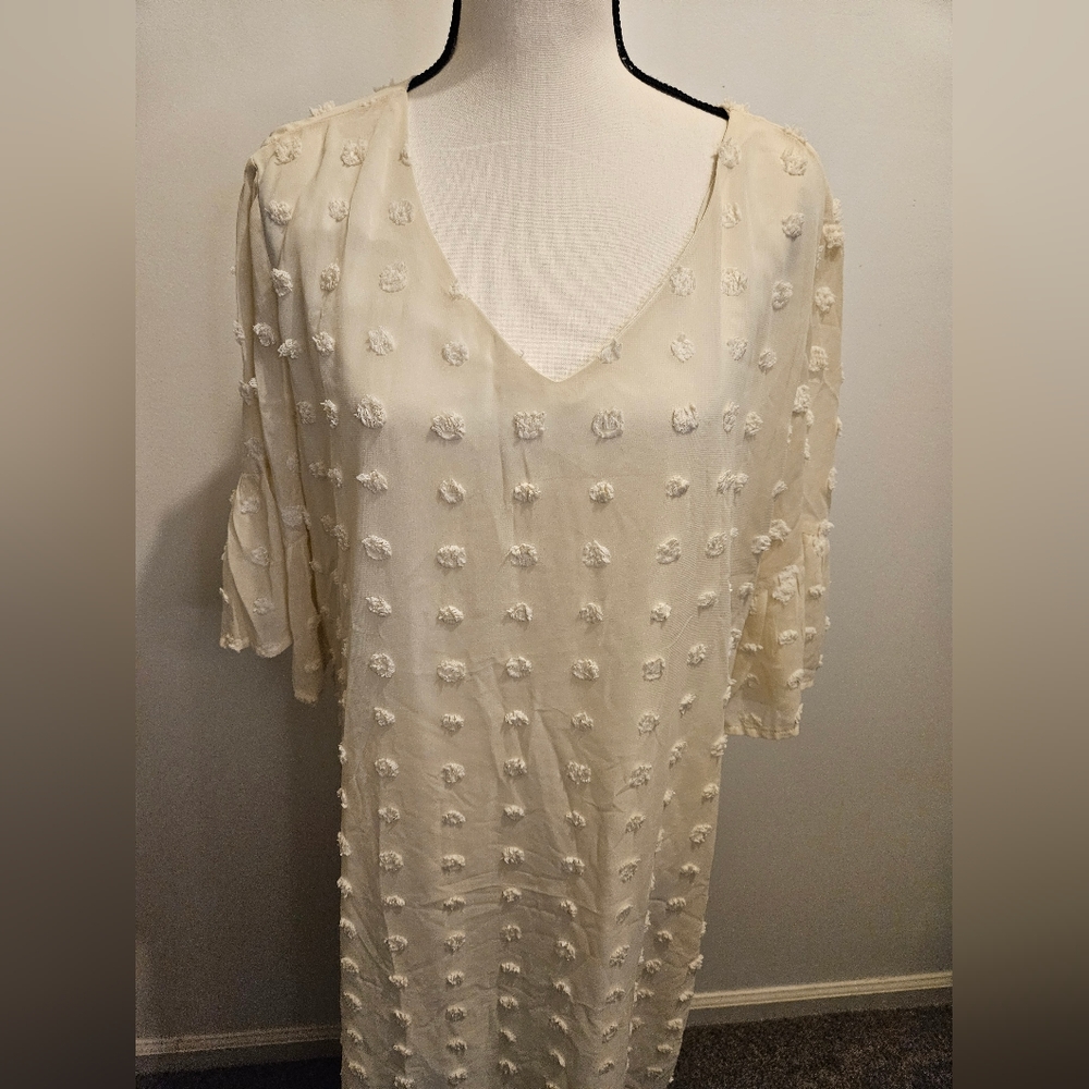 Women's Fashion Short Bell Sleeve Dress Size XL #W-396